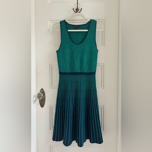 Banana Republic Green Sleeveless A-Line Midi Dress